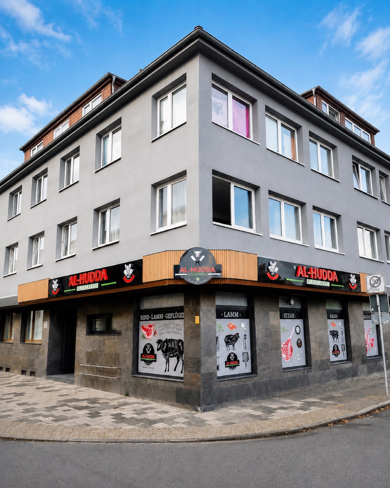 Ladengeschäft der Al-Hudda Fleischerei